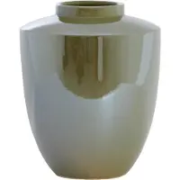 Light & Living TALEA keramiek vaas olie licht groen – Ø32x40 cm
