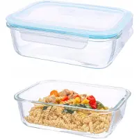 Cadro Glazen Voedselcontainer 1.5L met Deksel - Hermetisch & Vaatwasserbestendig
