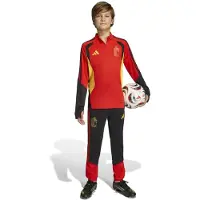Adidas België Trainingspak 1/4-Zip 2026-2028 Kids Rood Zwart Geel