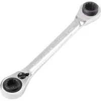 Toolcraft TO-5355795 Dubbele ringsleutelratelset Sleutelbreedte (metrisch) 10 - 19 mm