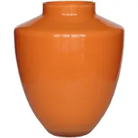 Vase the World Vaas Tugela | Small | Light Orange | Mond geblazen glas | Ø24,5 x H29 cm