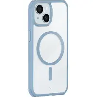 FORCE CASE , Hoesje Geschikt voor iPhone 15 Plus MagSafe AIR FROST Schokbestendig, Blauw