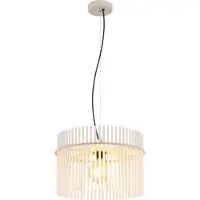 Globo Hanglamp Gorley Zand Bruin Met Glas Ø 40cm