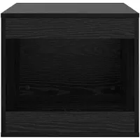 vidaXL Kattenbakomheining Zwart Eiken 47 x 59 x 42 cm Bewerkt hout