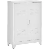 HOMCOM Archiefkast Metaal 75L x 33B x 110H cm Wit