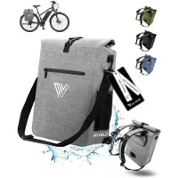 MIVELO 3-in-1 Fietstas & Rugzak – Waterdicht – 25L – Inclusief Laptopvak – Vollreflektierend