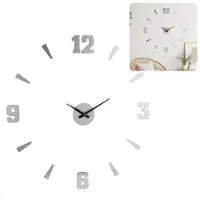 Relaxwonen - Klok - Uniek model - Zilver - Past overal