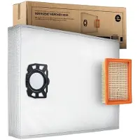 SQOON Serviceset geschikt voor Kärcher WD 3 - Gelijk aan model: 2.863-006.0 / 2.863-005.0 - Vervangingsset met stofzuigerzakken en filter voor nat- en droogzuigers