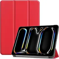 Mobigear Tablethoes geschikt voor Apple iPad Pro 13 Inch (2025) Hoes | Tri-Fold Bookcase - Rood