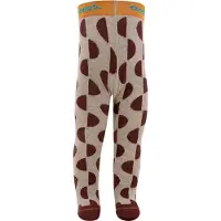 Ewers Maillot Kindermaat - Halve Cirkels Grafisch Design - Donkerbeige & Donkerbruin-68