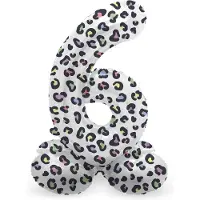 Folat - Staande folieballon Cijfer 6 Bright Panther - 41 cm