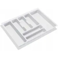 Emuca Optima besteklade organizer, wit, 47.3x32.2x4.5cm