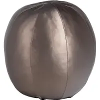 Woood Rodeo Bal Kussen Groot - Metallic - Koper Bruin - 37x37x37