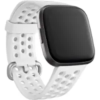 Fitbit Versa 2 Sport Siliconen Horlogeband Wit L