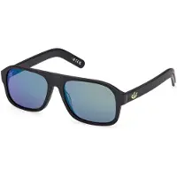 Adidas Zonnebril OR0141 55/16/140 Matte zwart Voorzijde acetaat UNISEX OR0141