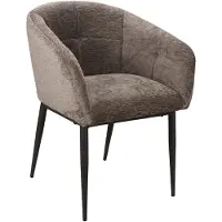 Ptmd collection PTMD - Eetkamerstoel Jeno - Grijs - 61.5x57.5x76.5cm