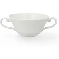 Lubiana Arianna Porseleinen Bouillonkom met Oren - 300ml - Wit