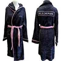 Rock Off Blackpink - Logo Badjas - S/M - Zwart
