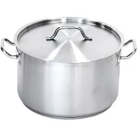 Stalgast Professionele RVS Pan met Deksel - Ø 28 cm, 11L