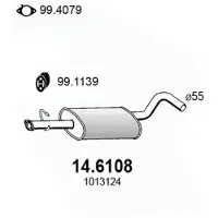 ASSO 14.6108 Uitlaat middendemper