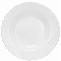 Epewex Diepe Soepkom 23 cm Wit Glas - Elegant en Duurzaam