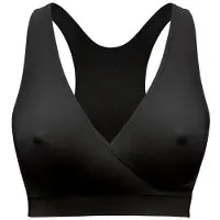Medela Keep Cool Sleep bh - Naadloze slaapbh - Zwangerschapsbh - Voedingsbh met 2 ademende zones - Soft Touchmateriaal - Zwart - Maat XL