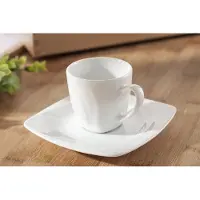 Lubiana CELEBRATION Espressodrank 90 ml met schotel - Wit Porselein