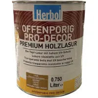 Herbol Offenporig Pro Decor - Solventgedragen lak voor hout ( 3 in 1 ) - Zijdeglans - 0.75 L - Oker