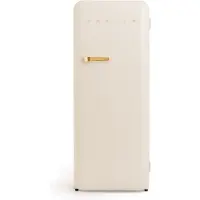 Create - Koelkast in retrostijl - Gebroken wit - Handvat Goud - FRIDGE RETRO 281L