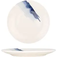 Bonna Dinerbord blue wave porselein 25 cm set van 6
