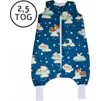 ANKRAS Slaapzak met beenruimte 74-86 cm, voor alle seizoenen, met leuke print