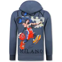 Top Star Oversized hoodie met capuchon icon puzzel milano print