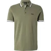 HUGO BOSS Shirt 'Paddy' kaki / zwart / wit