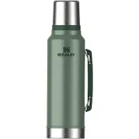 Stanley The Legendary Classic Bottle 1.5QT, Hammertone Green 10-11347-119 thermosfles met schenkdop en drinkbeker, 1.4L