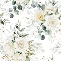 Ambiente Lunch servetten - Eucalyptus and roses