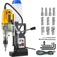 Vevor Elektrische Magneetboormachine 1100W Magneetbooreenheid Kernboormachine 12000N Magneetkernboormachine met Efficiënt Koelsysteem Gebruikt in Staalconstructies Bruggenbouw en Vele Andere Gebieden
