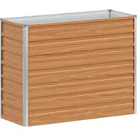 vidaXL Verhoogde plantenbak Lichtbruin 100 x 40 x 77 cm