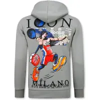 Top Star Oversized hoodie met capuchon icon puzzel milano print
