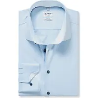 Olymp Business hemd lange mouw Blauw 208814-Hemden 208814/11