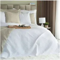 Markizeta Avila Decoratieve Bedsprei 220x240 cm Wit - Stijlvol en Comfortabel
