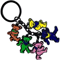 Rock Off Grateful Dead - Dancing Bears Charms - Sleutelhanger