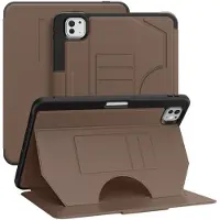 Mobigear Tablethoes geschikt voor Apple iPad Pro 11 Inch (2025) Hoes | Magnetic Folio Bookcase + Stylus Houder - Bruin