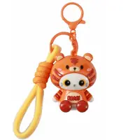 Itotal Sleutelhanger Hoodie Tijger Keychain TIGER Plastic and Metal 4.5x4.0x5.4cm