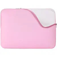 Mobigear Laptophoes geschikt voor Laptop | Basics Sleeve 14 inch Laptop hoes - Roze