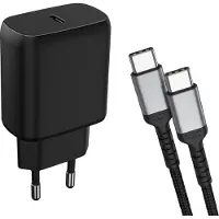 Ntech USB C Adapter 25W snellader met USB C kabel