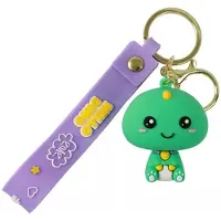 Itotal Sleutelhanger Lanyard HELLO DINO Keychain Plastic and Metal 4x4.5cm