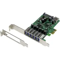 Renkforce 6+1 poorts USB 3.2 Gen 1 controllerkaart, USB-A, PCIe