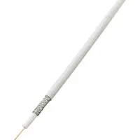 TRU COMPONENTS 1567171 Coaxkabel Buitendiameter: 6.80 mm RG6 /U 75 Ω 85 dB Wit 50 m