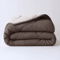 Sleeptime Lazy Lazy Dekbed Zonder Overtrek - Double Face - Bruin/Off