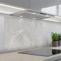 KitchenYeah Spatscherm 80x60 cm - Zelfklevende achterwand Grijs - Beton print - Industrieel - Keuken muurbeschermer - Spatwand fornuis